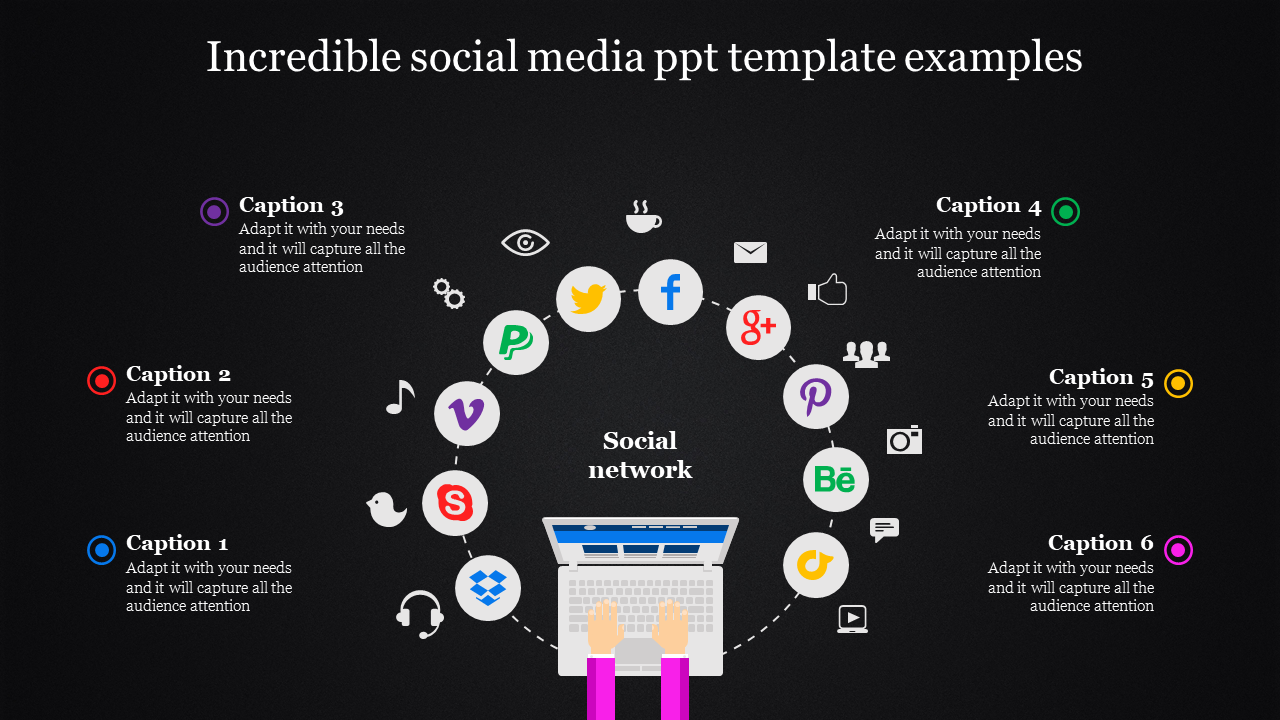 social media ppt template-Incredible social media ppt template examples